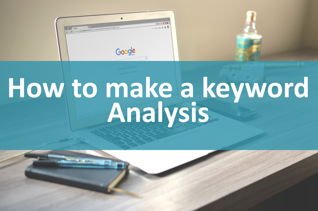 Cover photo for How to make a keyword analysis